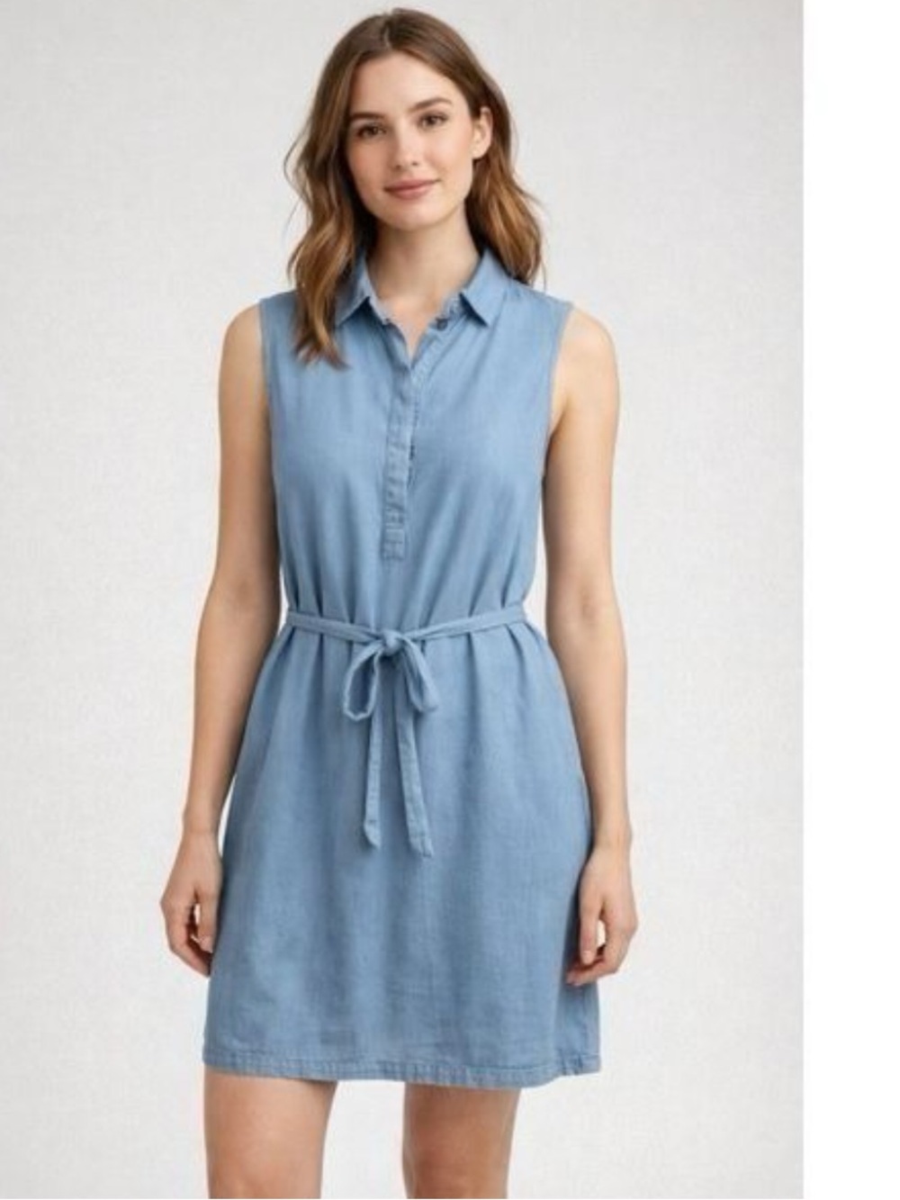 Banana Republic Blue Shirt Dress Size 8